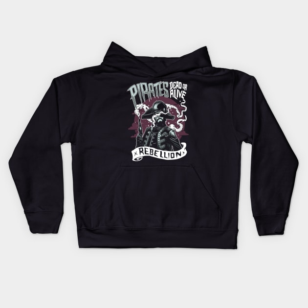 Pirates Kids Hoodie by Dark Planet Tees